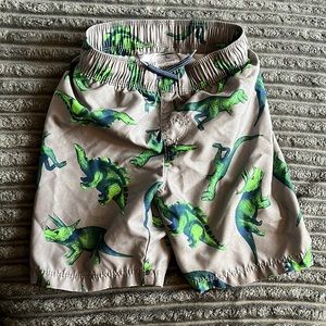 Old Navy Boys Swim Trunks Dinosaur size 4